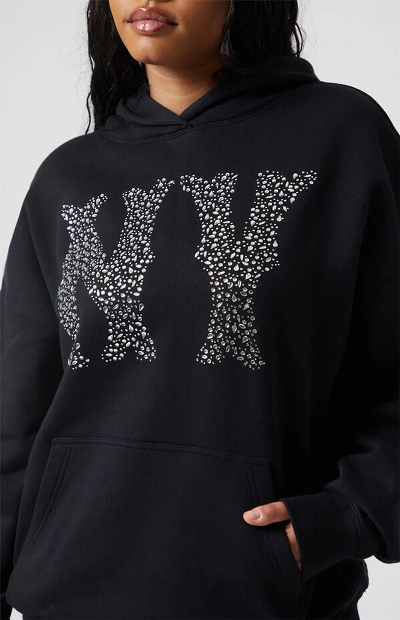 Pacsun NY Rhinestone Hoodie