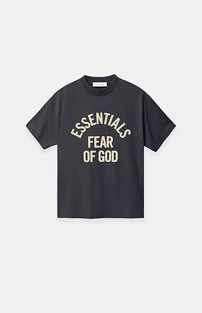 Fear of God ESSENTIALS Kids Faded Black Campus '90s Short Sleeve T-Shirt