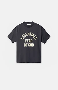 Fear of God ESSENTIALS Kids Faded Black Campus '90s Short Sleeve T-Shirt