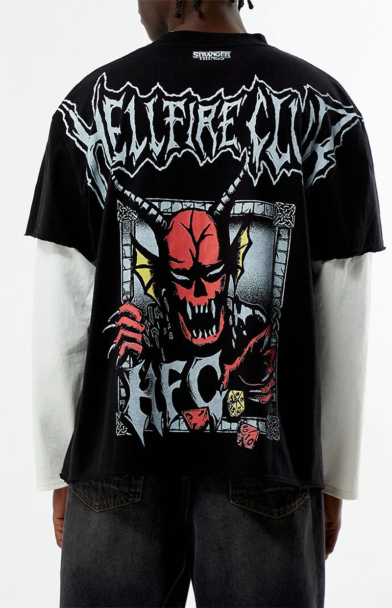 Netflix x Stranger Things Hellfire Club Dungeon Twofer Long Sleeve T-Shirt