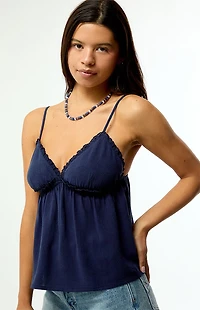 Your Favorite Emma Trim Babydoll Top