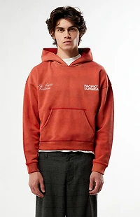 Pacsun Red Terrain Heavyweight Hoodie