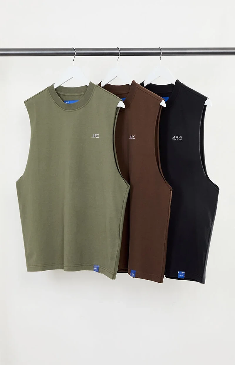 A.R.C. 3-Pack Standard Cut Off Muscle T-Shirts