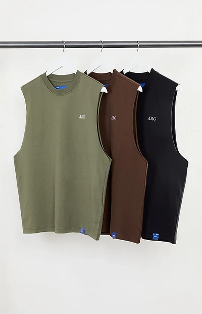 A.R.C. 3-Pack Standard Cut Off Muscle T-Shirts