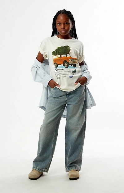 Pacsun Kids Baggy Jeans Light Indigo