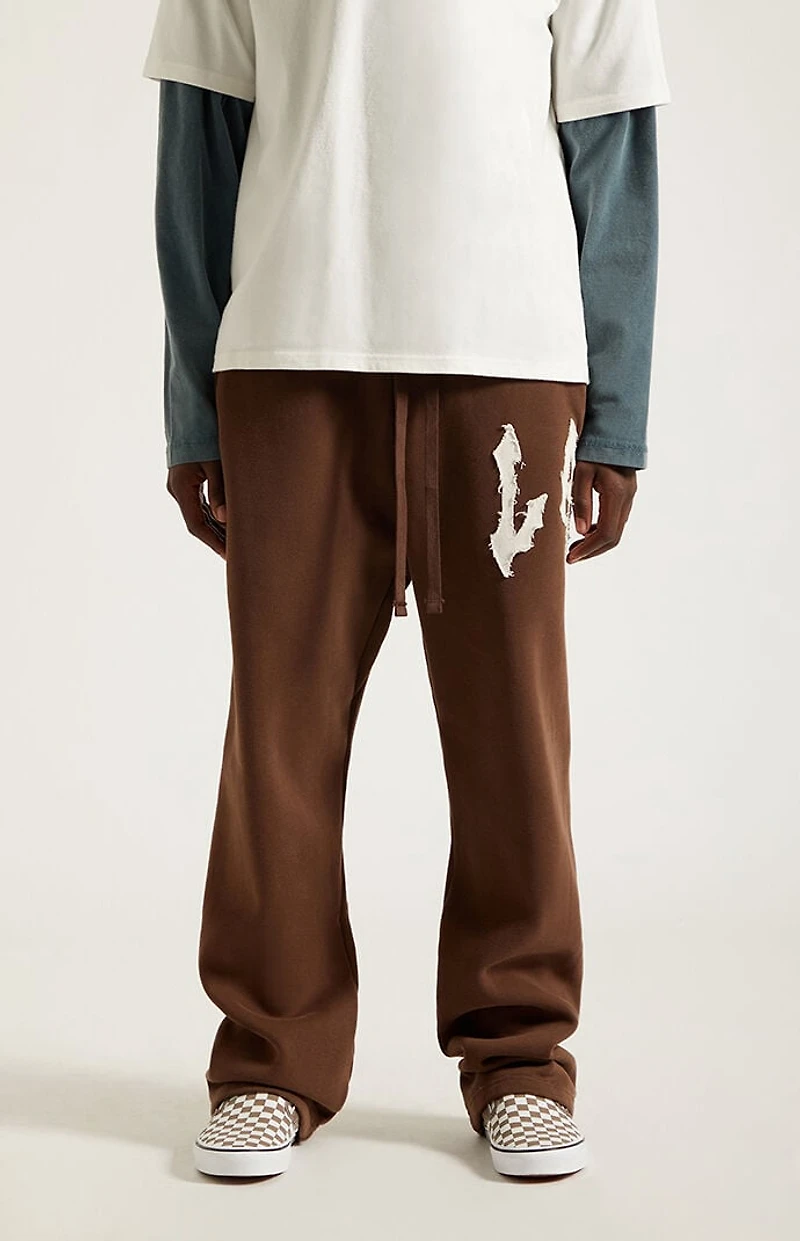 Pacsun LA Raw Applique Baggy Sweatpants