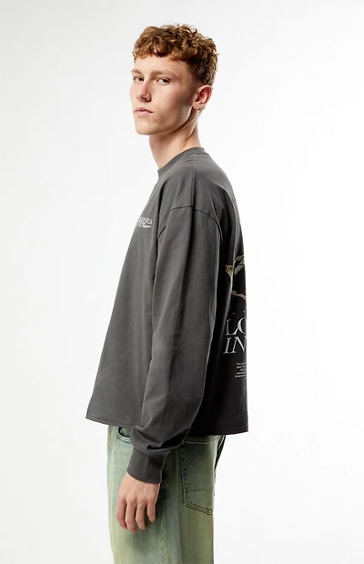 Pacsun Lost Archives Cropped Long Sleeve T-Shirt