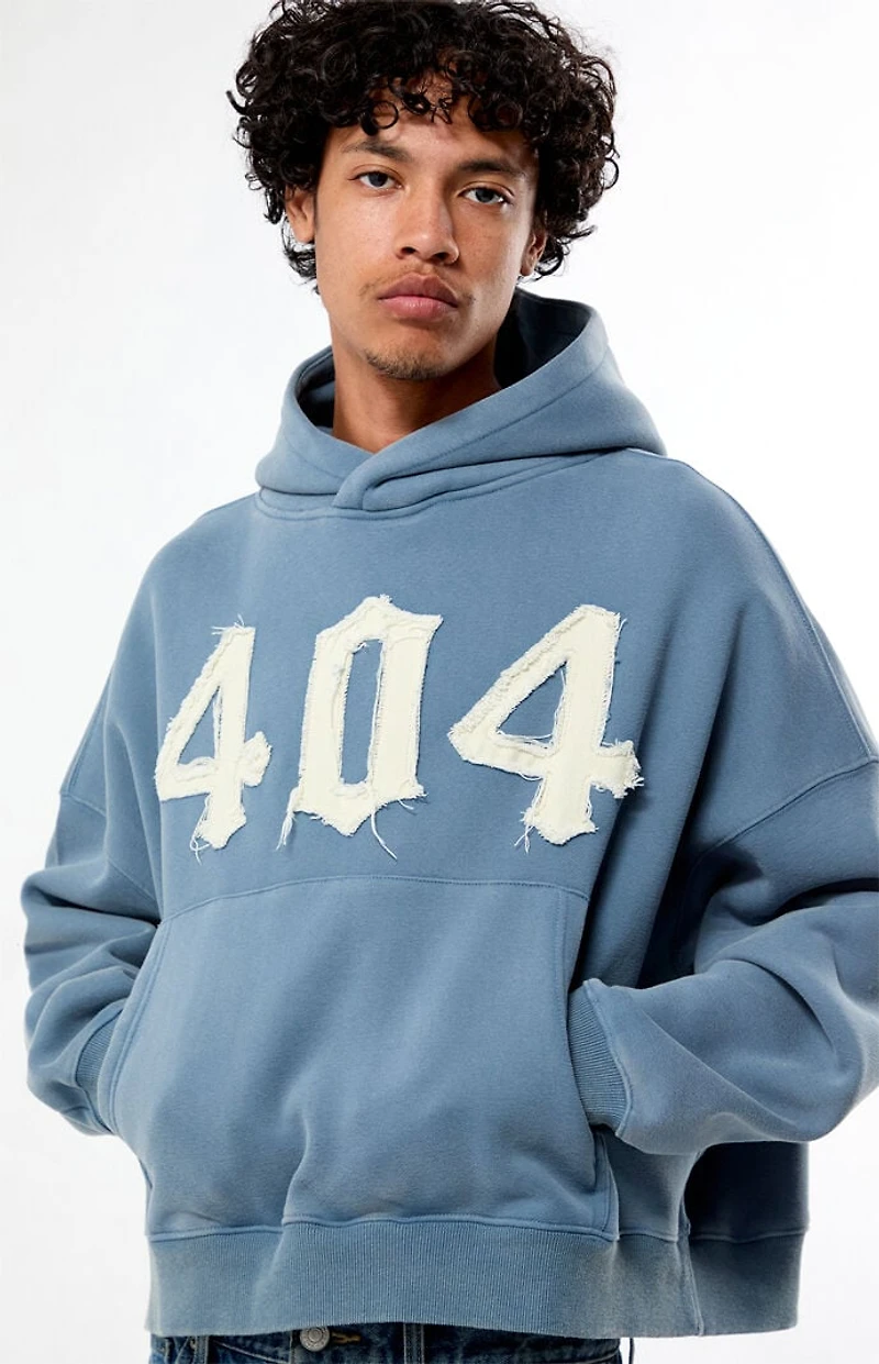 Pacsun 404 Raw Applique Cropped Hoodie