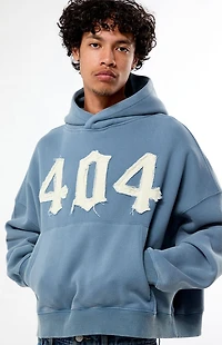 Pacsun 404 Raw Applique Cropped Hoodie
