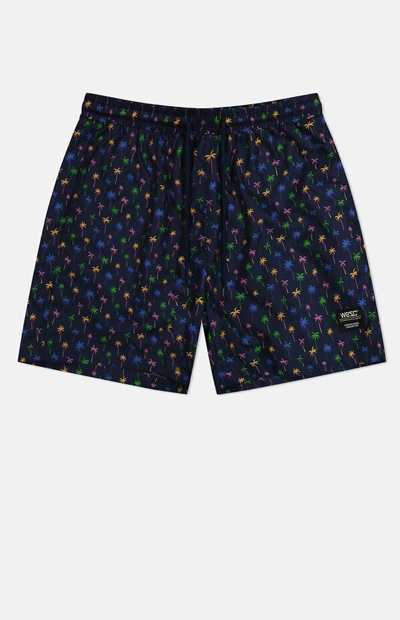 WeSC America Inc Zack Micro Palm AOP 5" Swim Trunks