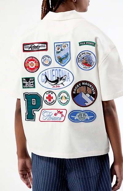 Pacsun Patchwork Camp Shirt