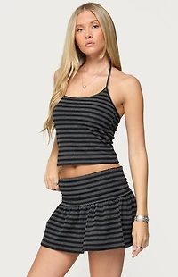 Edikted Moria Striped Halter Top