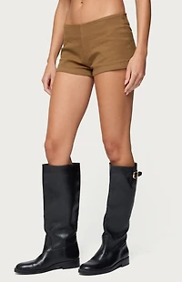 Edikted Dinah Denim Micro Shorts