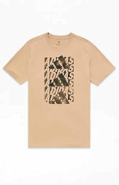 adidas Kids Woodland Camo Stack T-Shirt