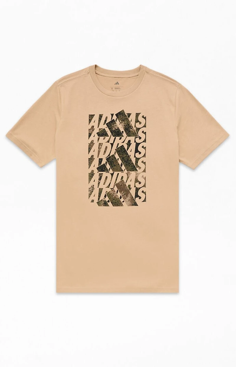 adidas Kids Woodland Camo Stack T-Shirt