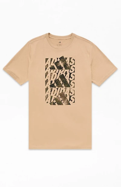 adidas Kids Woodland Camo Stack T-Shirt
