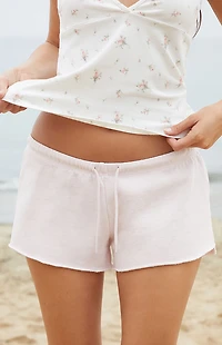 John Galt Pink Marcie Sweat Shorts