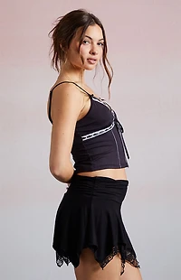 Third Charm Jordan Ribbon V-Neck Tank Top