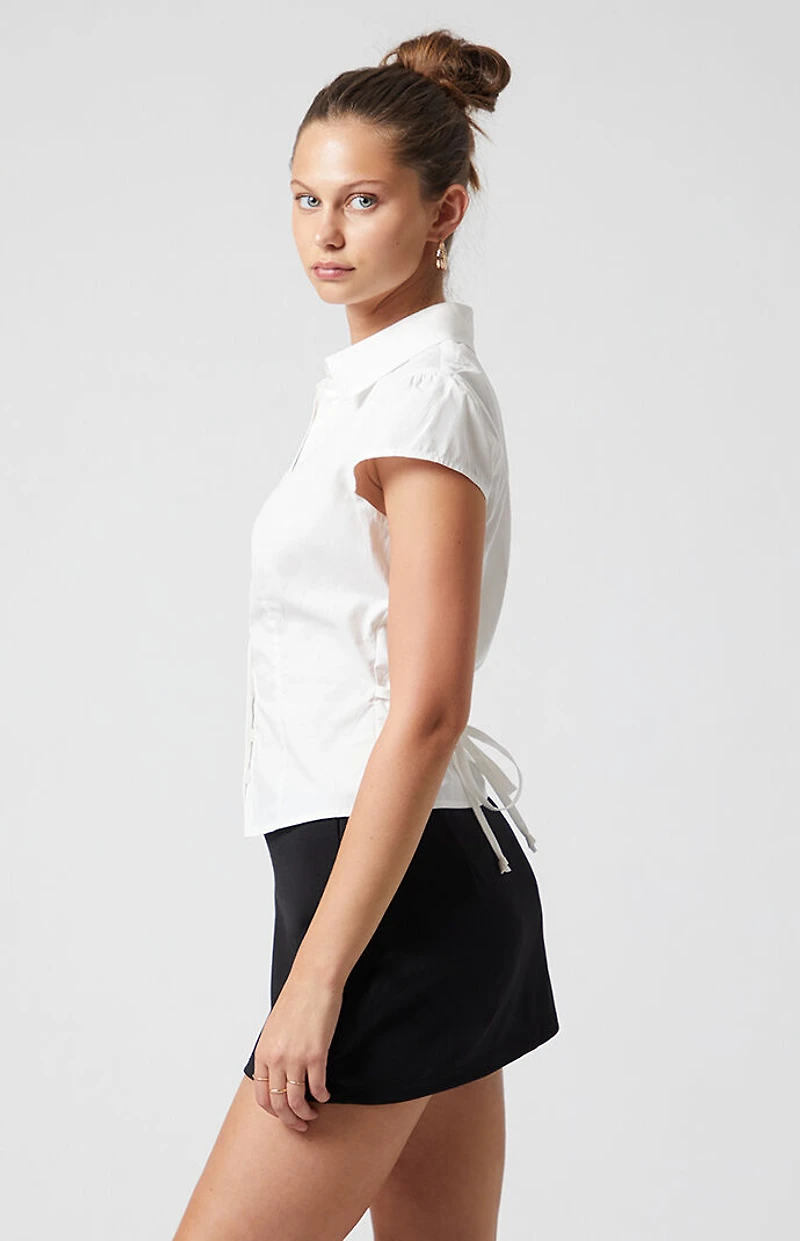 Beverly and Beck Audrey Button Up Collar Top