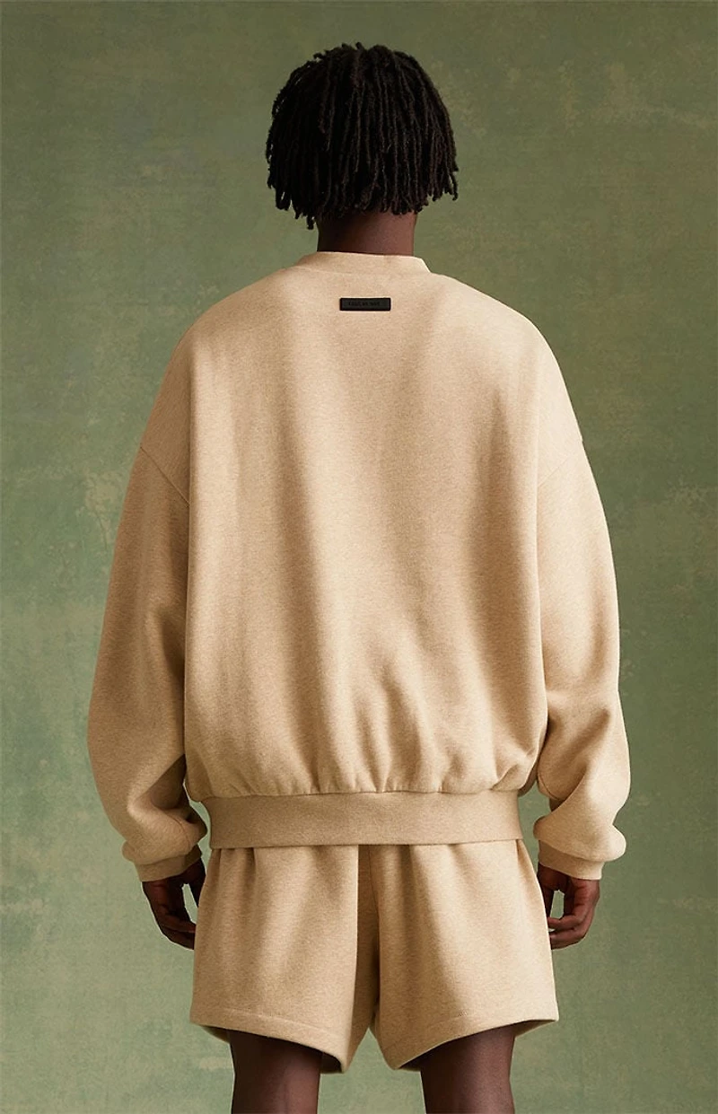 Fear of God ESSENTIALS Gold Heather Crew Neck Sweatshirt