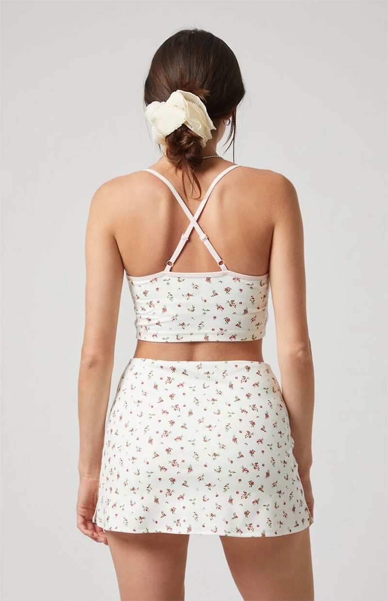 PAC 1980 WHISPER Active Floral Gemini Mini Skort
