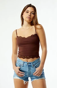Est. PAC 1980 Zoe Lace Trim Tank Top