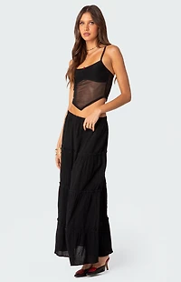 Edikted Cressida Sheer Mesh Tank Top