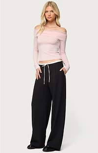 Edikted Janus Lacey Fold Over Top