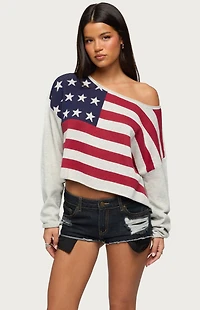 Edikted USA Off Shoulder Sweater