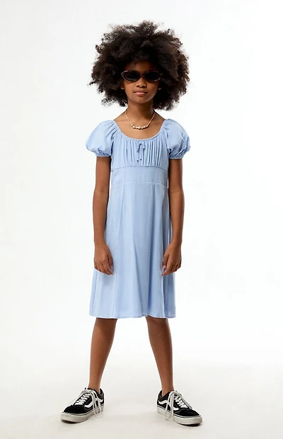 Pacsun Kids Blue Short Sleeve Dress