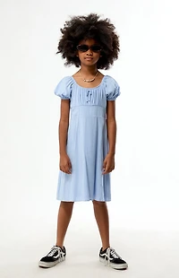 Pacsun Kids Blue Short Sleeve Dress