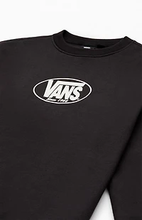 Vans Kids Black Classic Oval Crew Neck Sweatshirt