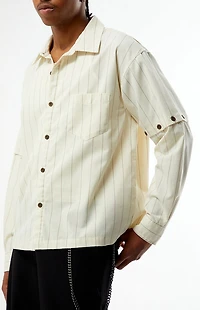 Pacsun Striped 2fer Long Sleeve Shirt