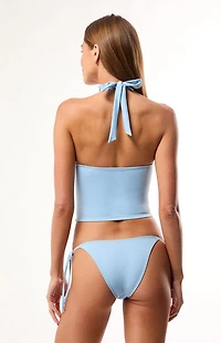 Pacsun Blue Summer Side Tie Bikini Bottom