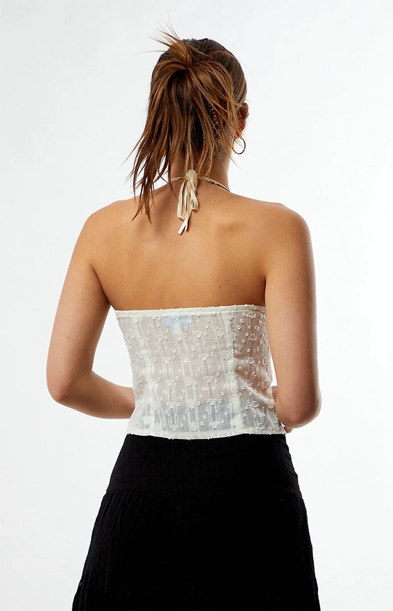 Your Favorite Clover Tie Front Tank Top