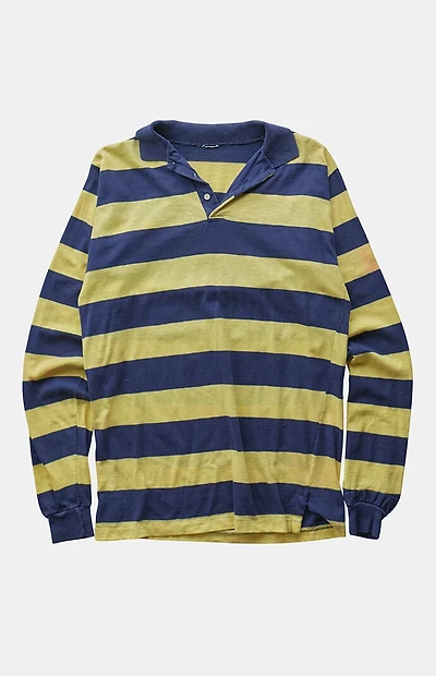 PS VINTAGE '90s Striped Navy Polo Top