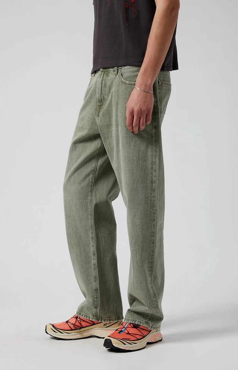 Pacsun Dylan Baggy Jeans Overdyed Olive