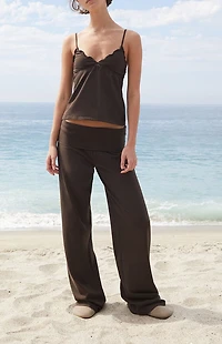 John Galt Brown Priscilla Flare Pants