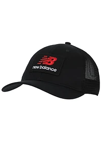 New Balance Stacked Patch Logo Trucker Hat