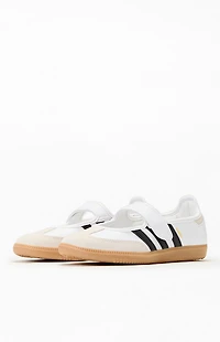 adidas Women's White & Black Samba Jane Sneakers