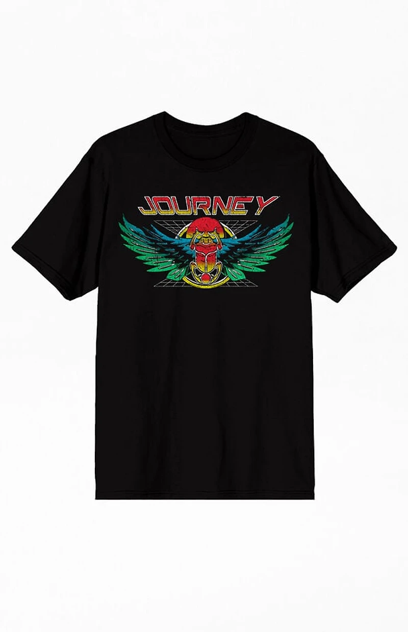 Journey Vintage Scarab and Album Stacks T-Shirt