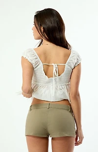 Pacsun Stretch Twill Micro Shorts