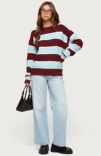 Edikted Conrad Striped Knit Sweater