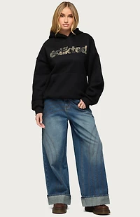 Edikted Camo Cutie Oversized Hoodie