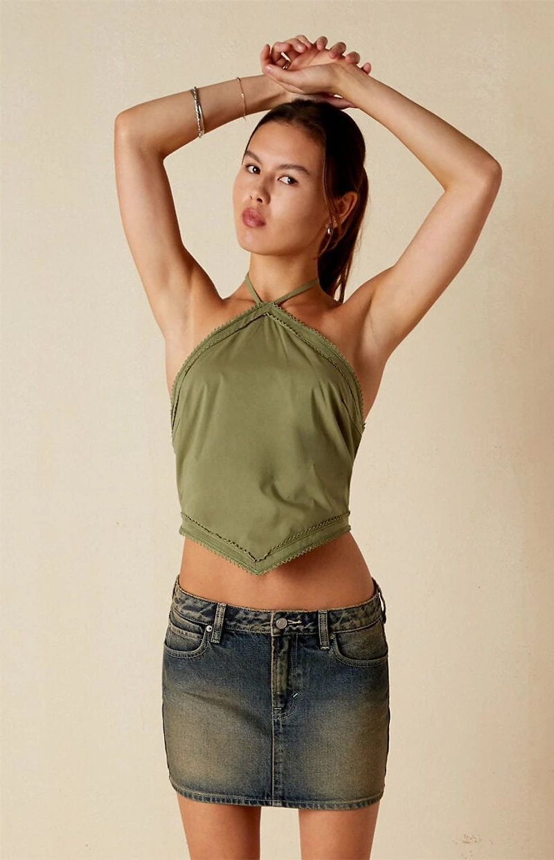 Your Favorite Maggie Tie Back Handkerchief Top