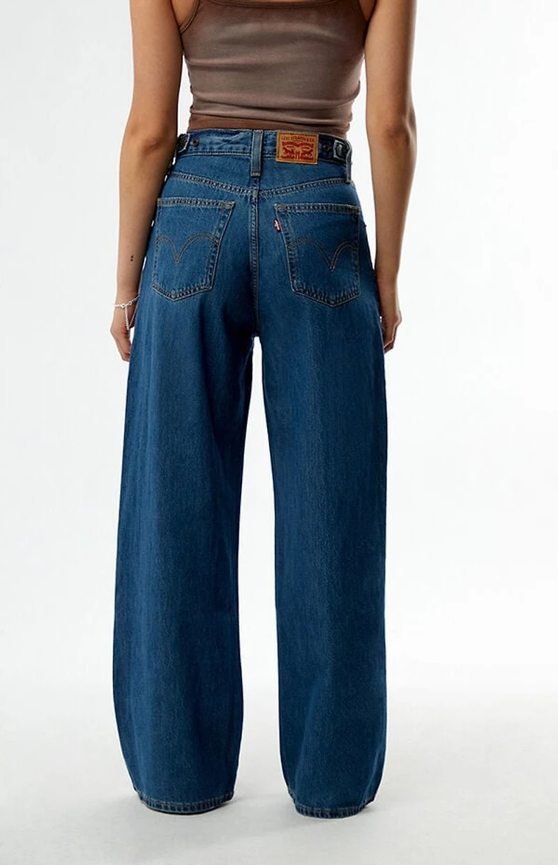 Levi's Medium Indigo Cinch Baggy Jeans