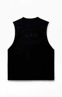 A.R.C. Black Vintage Wash Comfort Cut Off Muscle T-Shirt