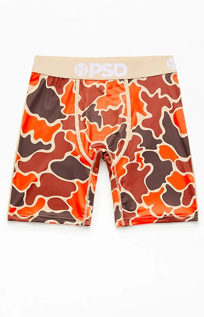 PSD Underwear Duck Orange Camo Boxer Briefs
