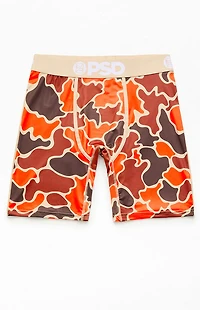 PSD Underwear Duck Orange Camo Boxer Briefs