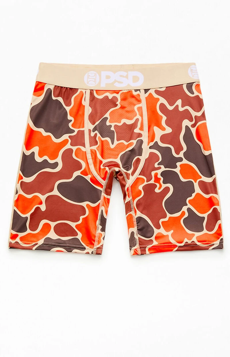 PSD Underwear Duck Orange Camo Boxer Briefs